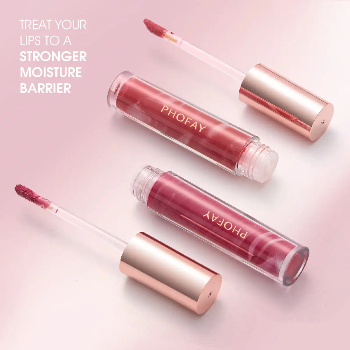 PHOFAY Rose Blooming Hydrating Lip Gloss - 3.8 ML
