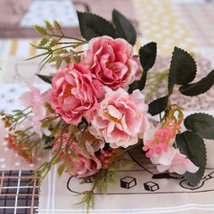 Vintage Silk Artificial Flowers Arrangement Kit